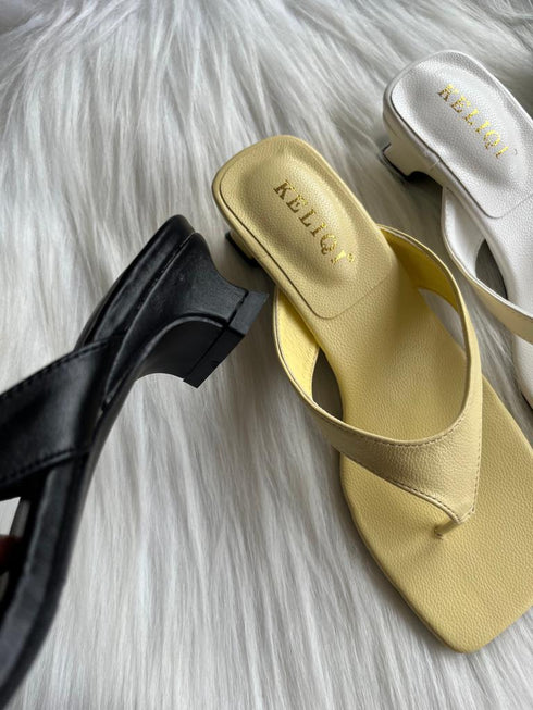 Solid Colour Open Toe Sandals